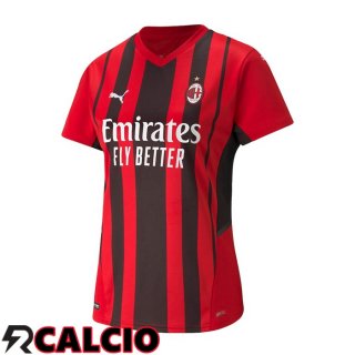 Prima Maglia AC Milan Donna Rosso/Nero 2021/2022  Prima Maglia AC Milan Donna Rosso/Nero 2021/2022
