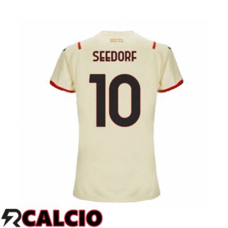 Seconda Maglia AC Milan(BRAHIM 10)Donna Beige 2021/2022  Seconda Maglia AC Milan(BRAHIM 10)Donna Beige 2021/2022