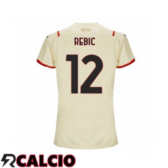 Seconda Maglia AC Milan(A.REBIC 12)Donna Beige 2021/2022  Seconda Maglia AC Milan(A.REBIC 12)Donna Beige 2021/2022