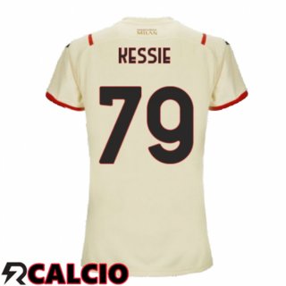 Seconda Maglia AC Milan(KESSIE 79)Donna Beige 2021/2022  Seconda Maglia AC Milan(KESSIE 79)Donna Beige 2021/2022