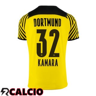 Prima Maglia Dortmund BVB (Kamara 32) Giallo 2021 2022  Prima Maglia Dortmund BVB (Kamara 32) Giallo 2021 2022