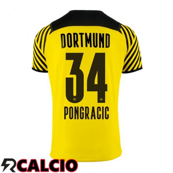 Prima Maglia Dortmund BVB (Pongracic 34) Giallo 2021 2022