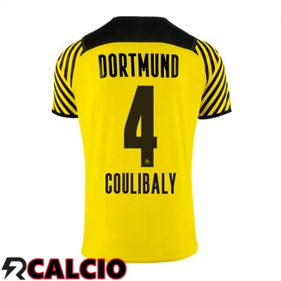 Prima Maglia Dortmund BVB (Coulibaly 4) Giallo 2021 2022  Prima Maglia Dortmund BVB (Coulibaly 4) Giallo 2021 2022