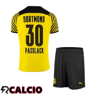 Prima Maglia Dortmund BVB (Passlack 30) Bambino Giallo 2021 2022