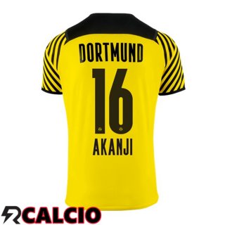 Prima Maglia Dortmund BVB (Akanji 16) Donna Giallo 2021 2022