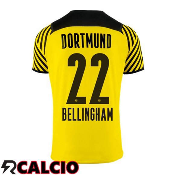 Prima Maglia Dortmund BVB (Bellingham 22) Donna Giallo 2021 2022