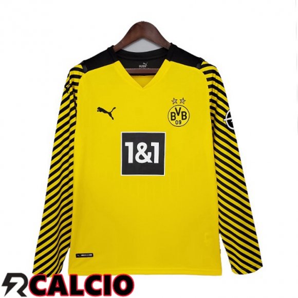 Prima Maglia Dortmund BVB Manica Lunga Giallo 2021 2022  Prima Maglia Dortmund BVB Manica Lunga Giallo 2021 2022