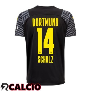 Seconda Maglia Dortmund BVB (Schulz 14) Nero 2021 2022  Seconda Maglia Dortmund BVB (Schulz 14) Nero 2021 2022