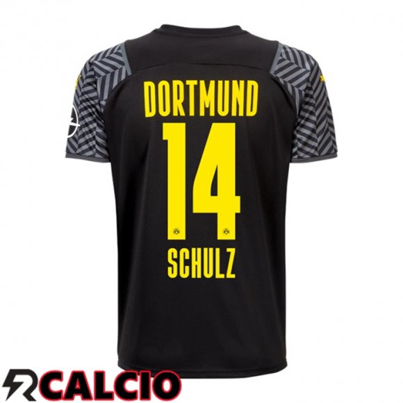 Seconda Maglia Dortmund BVB (Schulz 14) Nero 2021 2022  Seconda Maglia Dortmund BVB (Schulz 14) Nero 2021 2022