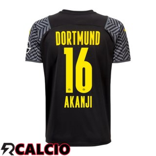 Seconda Maglia Dortmund BVB (Akanji 16) Nero 2021 2022