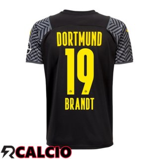 Seconda Maglia Dortmund BVB (Brandt 19) Nero 2021 2022  Seconda Maglia Dortmund BVB (Brandt 19) Nero 2021 2022