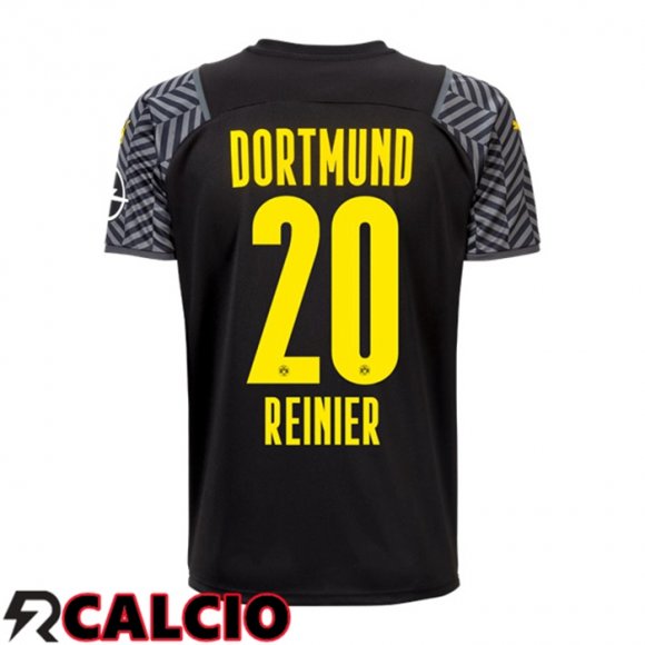 Seconda Maglia Dortmund BVB (Reinier 20) Nero 2021 2022  Seconda Maglia Dortmund BVB (Reinier 20) Nero 2021 2022