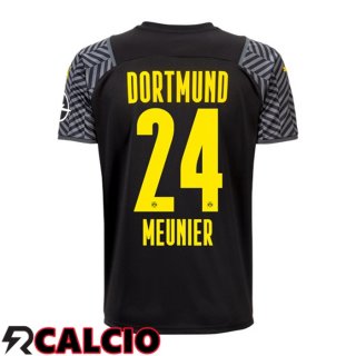 Seconda Maglia Dortmund BVB (Meunier 24) Nero 2021 2022  Seconda Maglia Dortmund BVB (Meunier 24) Nero 2021 2022