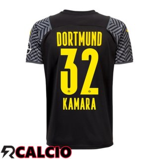 Seconda Maglia Dortmund BVB (Kamara 32) Nero 2021 2022  Seconda Maglia Dortmund BVB (Kamara 32) Nero 2021 2022