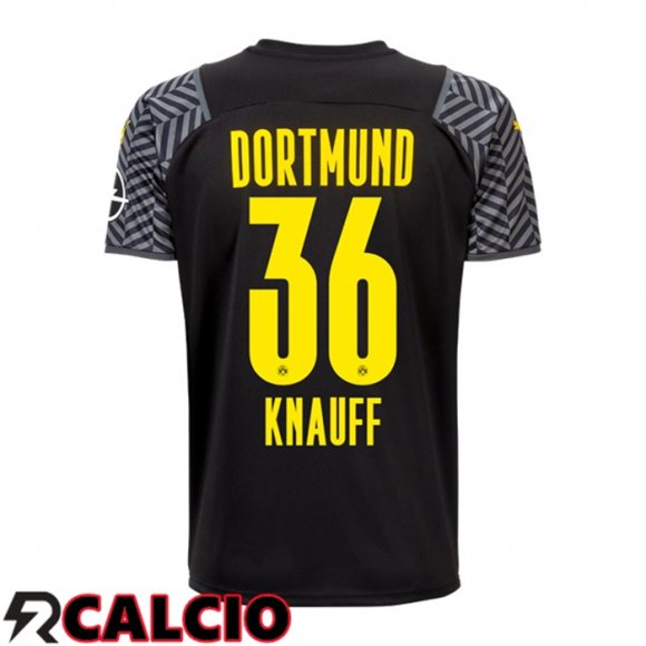 Seconda Maglia Dortmund BVB (Knauff 36) Nero 2021 2022
