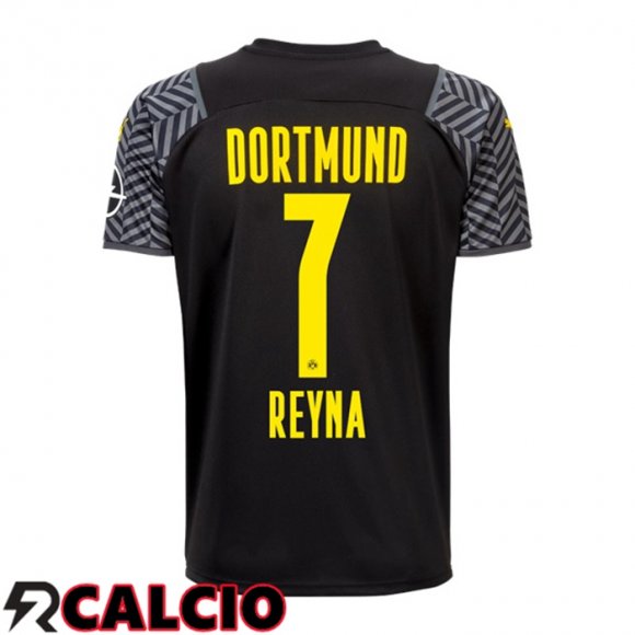 Seconda Maglia Dortmund BVB (Reyna 7) Nero 2021 2022  Seconda Maglia Dortmund BVB (Reyna 7) Nero 2021 2022
