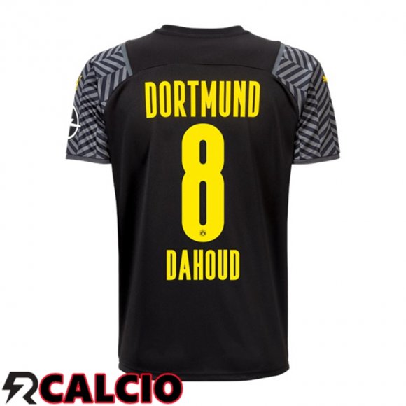 Seconda Maglia Dortmund BVB (Dahoud 8) Nero 2021 2022  Seconda Maglia Dortmund BVB (Dahoud 8) Nero 2021 2022