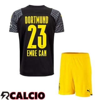 Seconda Maglia Dortmund BVB (Emre Can 23) Bambino Nero 2021 2022