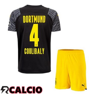 Seconda Maglia Dortmund BVB (Coulibaly 4) Bambino Nero 2021 2022