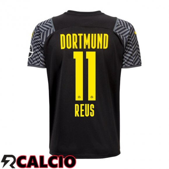 Seconda Maglia Dortmund BVB (Reus 11) Donna Nero 2021 2022