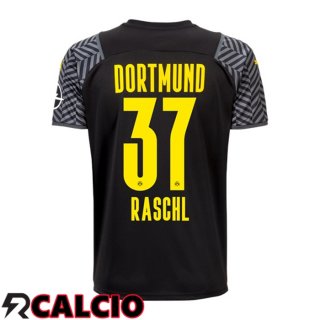 Seconda Maglia Dortmund BVB (Raschl 37) Donna Nero 2021 2022