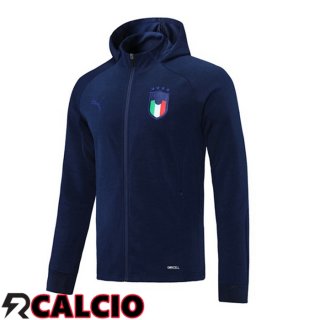 Giacca Con Cappuccio Italia Blu 2021/2022  Giacca Con Cappuccio Italia Blu 2021/2022