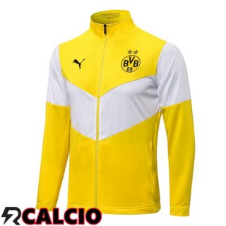 Giacca Calcio Dortmund BVB Giallo Bianco 2021/2022  Giacca Calcio Dortmund BVB Giallo Bianco 2021/2022