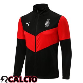 Giacca Calcio AC Milan Rosso Nero 2021/2022  Giacca Calcio AC Milan Rosso Nero 2021/2022
