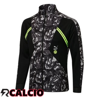 Giacca Calcio Dortmund BVB Nero 2021/2022  Giacca Calcio Dortmund BVB Nero 2021/2022