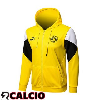 Giacca Con Cappuccio Dortmund BVB Giallo 2021/2022  Giacca Con Cappuccio Dortmund BVB Giallo 2021/2022