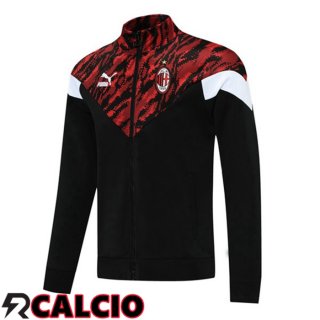 Giacca Calcio AC Milan Nero Rosso 2021/2022  Giacca Calcio AC Milan Nero Rosso 2021/2022