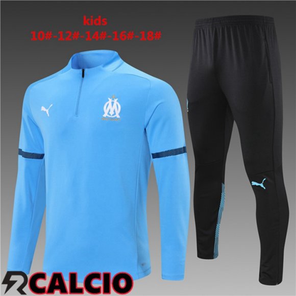 Tuta Calcio Bambino Marsiglia Blu 2021/2022  Tuta Calcio Bambino Marsiglia Blu 2021/2022