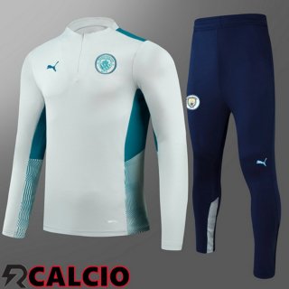 Tuta Calcio Bambino Manchester City Grigio 2021/2022  Tuta Calcio Bambino Manchester City Grigio 2021/2022