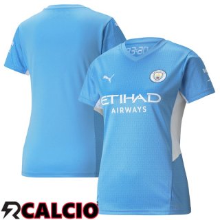 Prima Maglia Manchester City Donna Azzurro 2021/2022  Prima Maglia Manchester City Donna Azzurro 2021/2022
