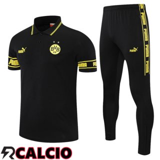 Maglia Polo Dortmund BVB + Pantaloni Nero 2021/2022