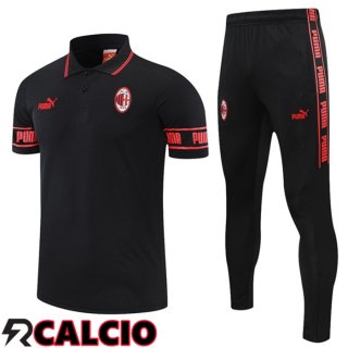 Maglia Polo AC Milan + Pantaloni Nero Rosso 2021/2022