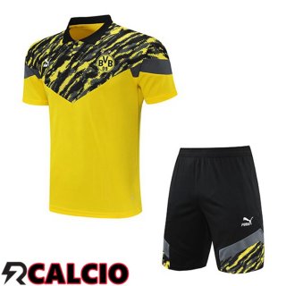 Maglia Polo Dortmund BVB + Pantalonicini Giallo 2021/2022