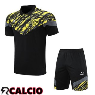 Maglia Polo Dortmund BVB + Pantalonicini Nero Giallo 2021/2022