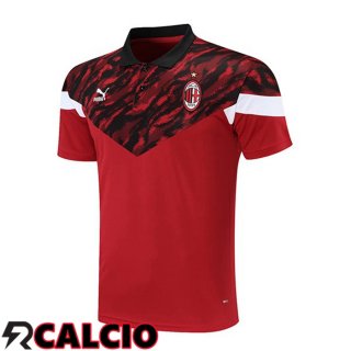 Maglia Polo AC Milan Rosso 2021/2022
