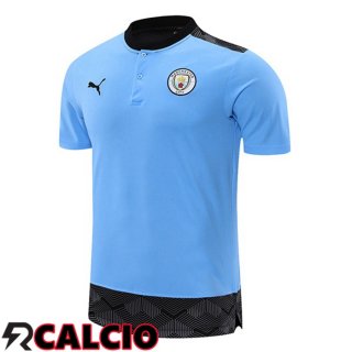 Maglia Polo Manchester City Blu 2021/2022  Maglia Polo Manchester City Blu 2021/2022