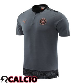 Maglia Polo Manchester City Grigio 2021/2022  Maglia Polo Manchester City Grigio 2021/2022