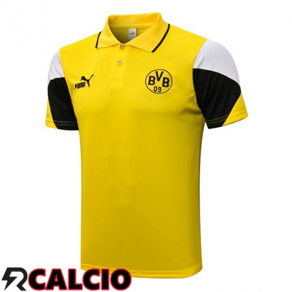 Maglia Polo Dortmund BVB Giallo 2021/2022  Maglia Polo Dortmund BVB Giallo 2021/2022