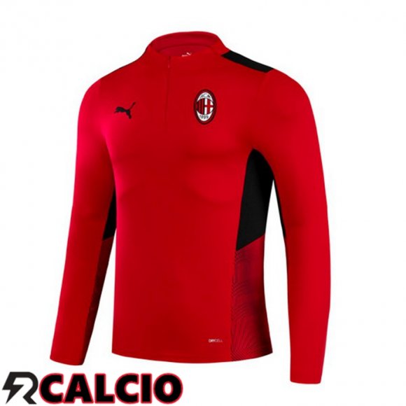 Felpa Allenamento AC Milan Rosso 2021/2022  Felpa Allenamento AC Milan Rosso 2021/2022