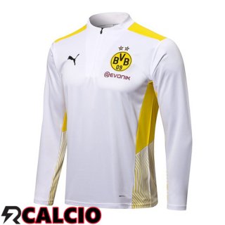 Felpa Allenamento Dortmund BVB Bianco 2021/2022  Felpa Allenamento Dortmund BVB Bianco 2021/2022