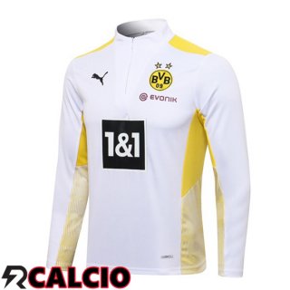 Felpa Allenamento Dortmund BVB Bianco 2021/2022  Felpa Allenamento Dortmund BVB Bianco 2021/2022