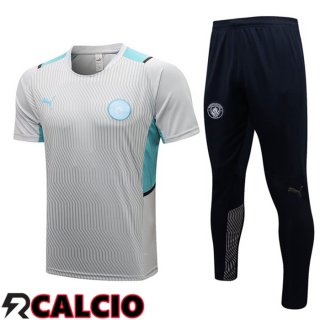 T Shirt Allenamento Manchester City + Pantaloni Grigio 2021/2022