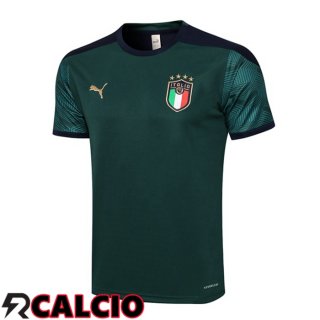T Shirt Allenamento Italia Verde 2021/2022