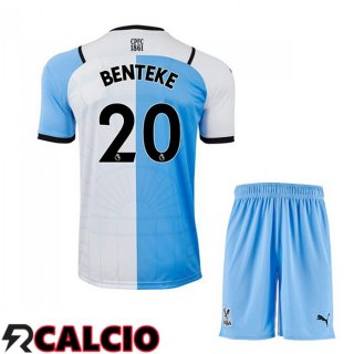 Terza Maglia Crystal Palace (BENTEKE 20) Bambino Terza Bianco/Blu 2021 2022