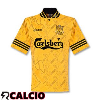 Terza Maglia FC Liverpool Terza Retro Giallo 1995-1996  Terza Maglia FC Liverpool Terza Retro Giallo 1995-1996