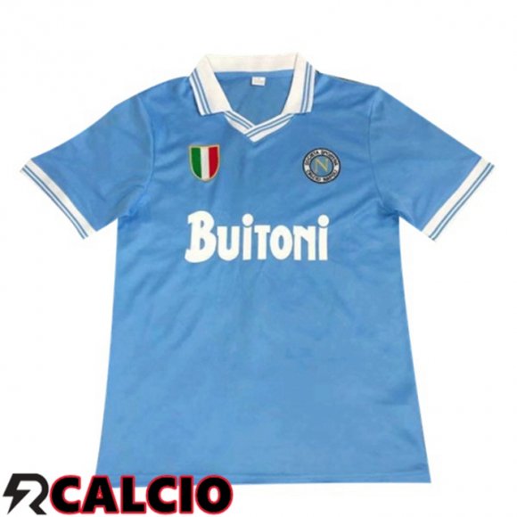 Prima Maglia SSC Napoli Retro Blu 1986-1987  Prima Maglia SSC Napoli Retro Blu 1986-1987